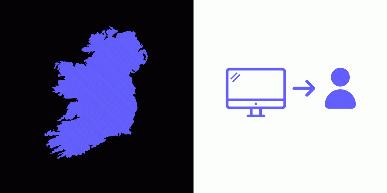 Covid 19 Online scheme Ireland Map