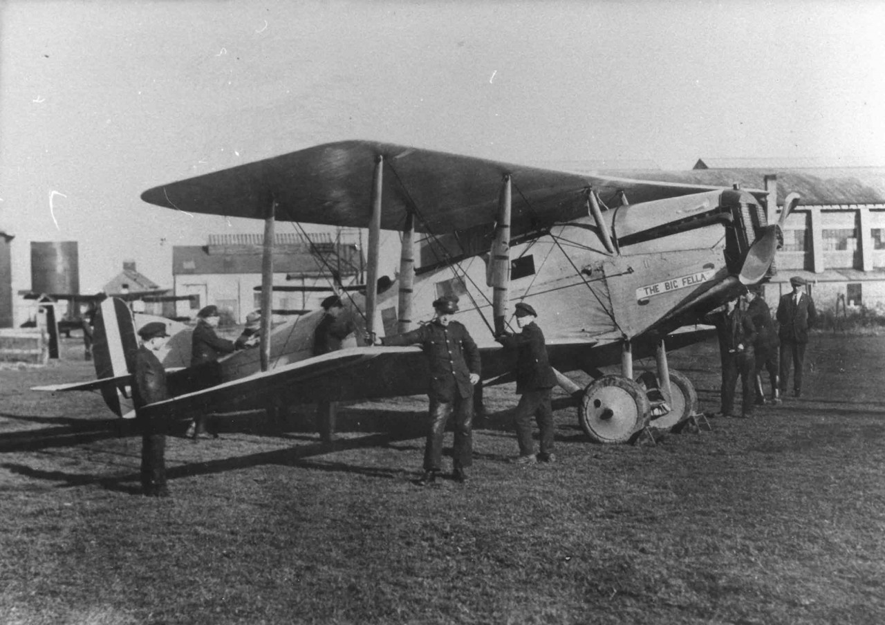 Due to fears the talks might collapse the IRA purchased a Biplane, The Big Fella, that could swiftly bring Collins & the other plenipotentiaries back to Ireland if needed. Military Arch: PRCN/66/2658
